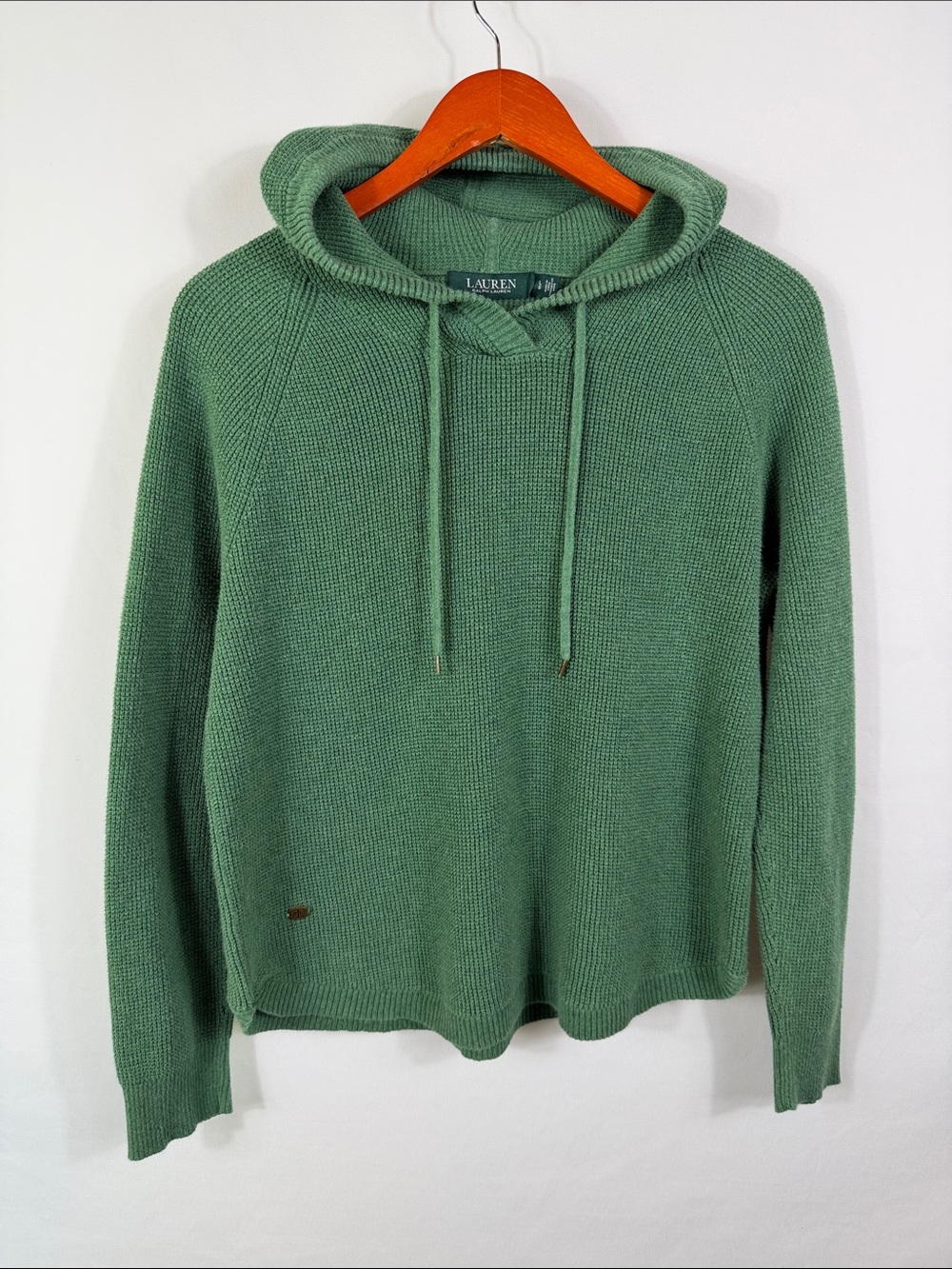 Lauren Ralph Lauren Green Crewneck Hoodie Sweater. Womens Size L